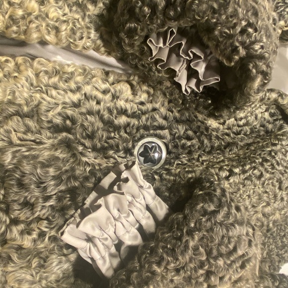 Persian Lamb Fur Coat Real Vintage Fur Wool Jacket - Picture 15 of 16